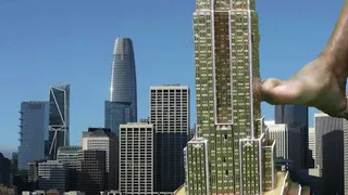 Giantess Gives Building Foot Job