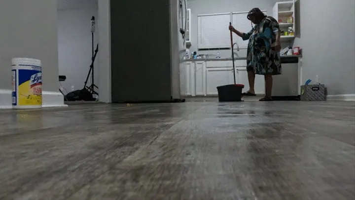 Tiny Ryan Dragged across giantess floor with Mop POV