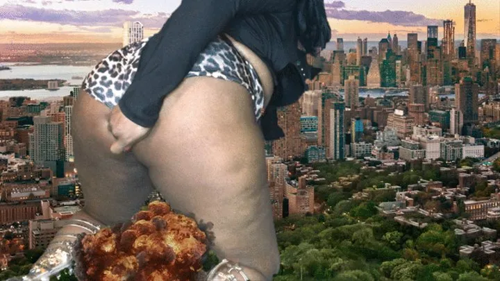 Tiny Human Mark Shoved into Giantess Asshole