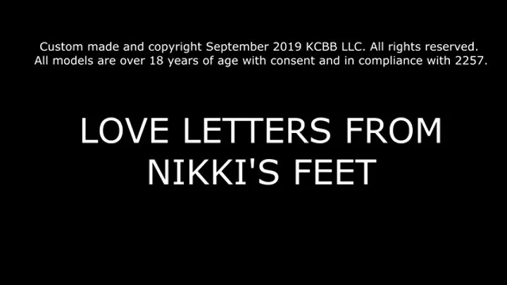 Love Letters from Nikki's Feet