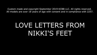 Love Letters from Nikki's Feet