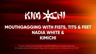 Nadia White & Kimichi Excange Mouthfisting Tits & Feet