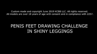 Feet Drawing with Shiny Leggings