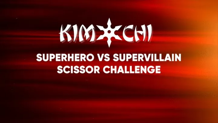 Superhero vs Supervillain Scissor Challenge - Mia Annabella, Kimichi, Nick