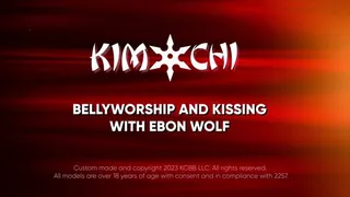 Belly Worship and Kissing with Ebon Wolf and KimChi