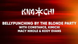 Lesbian Gang Bellypunching by the Blonde Party - with Kimichi, Constance, Macy Nikole & Kody Evans