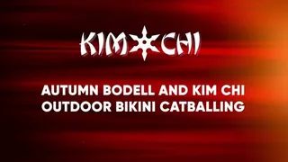 autumn bodell and kim chi outdoor bikini catballing