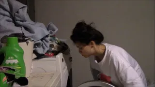Voyeuristic Housewife Laundry, part 1