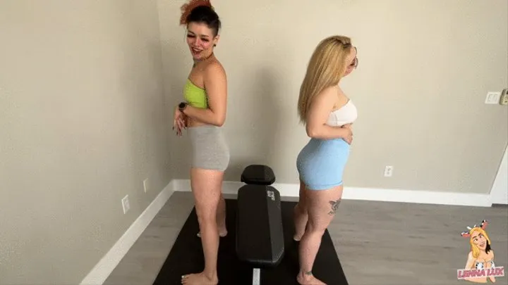 Squatting Stretching and Sweating Angel 2