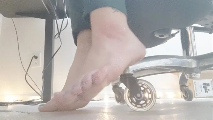 Feet Ignore Desk Play