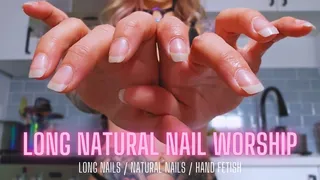 Long Natural Nail Worship