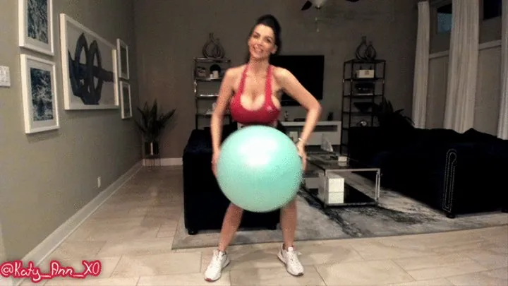 Bouncing And Jumping Topless Bimbo Workout