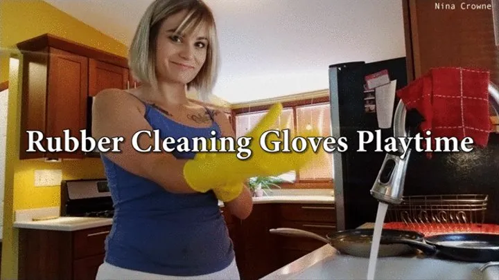 Rubber Cleaning Gloves Playtime