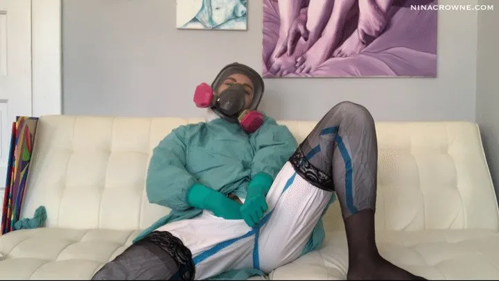 Masturbating in Protective Gear