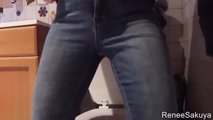 Pissing in her jeans, such a pissy girl,