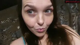 Mouth fetish, lips licking, mouth opening, deep inside her mouth shining and looking, tongue swirling, part 1 of 2