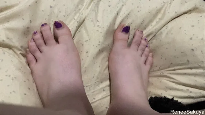 Worship my feet, Toenail panting and foot fucking JOI