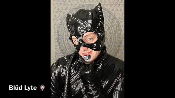 Catman get tied up, spanked, and covered in cum