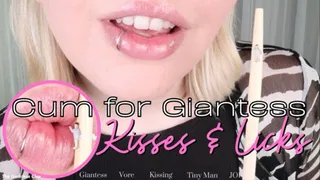 Cum for Giantess Kisses and Licks - - The Goddess Clue, Giantess Vore, Tiny Man, Countdown JOI, Mesmerize, Kissing and Licking