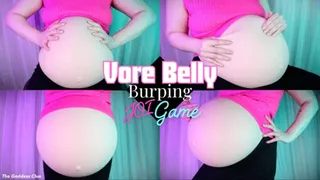 Vore Belly Burping JOI Game - - The Goddess Clue, Post-Vore, Digestion, LOUD Burps, Expanded Belly, Jerk Off Instruction and Jiggling Stomach