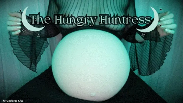 The Hungry Huntress - - The Goddess Clue, Same Size Vore, Topless Vore, Spit Fetish, Wet Mouth and Belly Expansion