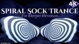 Spiral Sock Trance for Deeper Devotion - - The Goddess Clue, Spiral Induction, Pendant Induction, Foot Domination, Mental Domination and Foot Slave Training