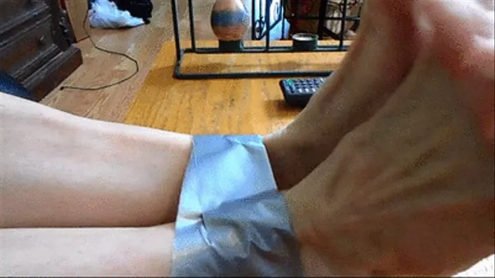 Tickling Giant Step-Daddy Feet in Duct Tape Bondage - Step-Daddy Giant 10 - Richard Lennox