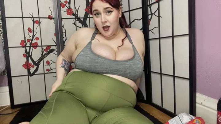 Diet sabotage for a big belly BBW