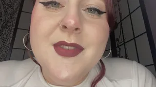 BBW Giantess vore: eating you and fully digesting you