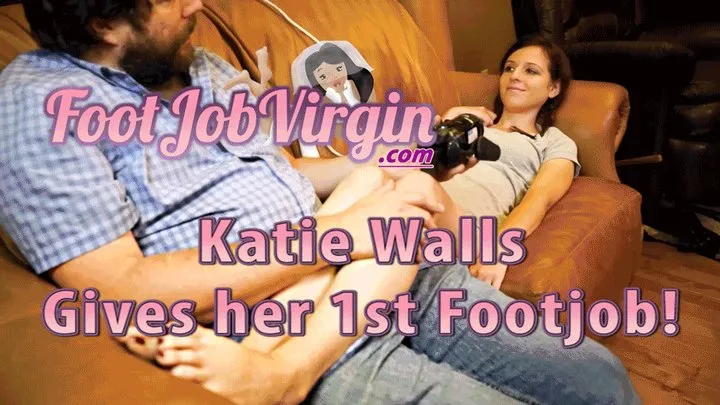 1Hr+ FootJobVirgin 18yo Katie's First Footjob! (540p )