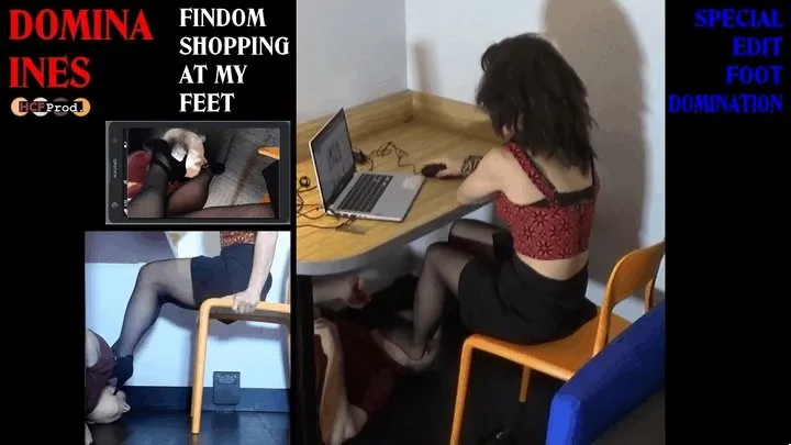 FINDOM INES MAKES FOOT DOMINATION to her step-father