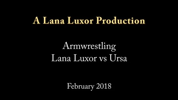 Lana Luxor Vs. Ursa Fierce: Battle of the Biceps! (1080X720)