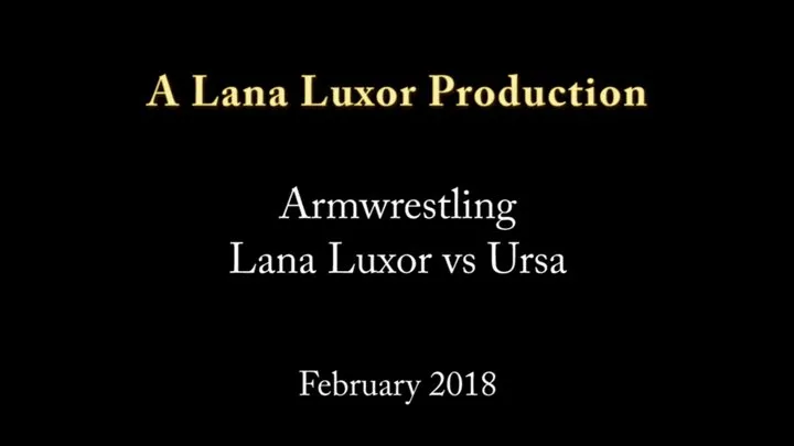 Lana Luxor Vs. Ursa Fierce: Battle of the Biceps!