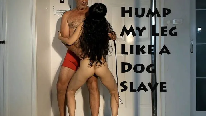 Slave AsianNymphet Humps Leg Like a Dawg