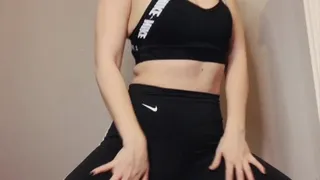 Gym Tights Strip Tease