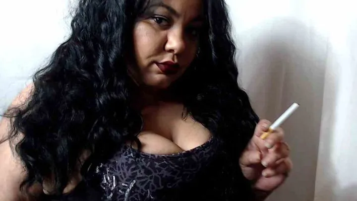 Mistress Angeliqua's Smoking Fantasy's: Stroking Your Cock as I Tease