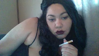 Dark Matte Lipstick and Smoking