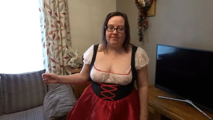 wench playing with big boobs