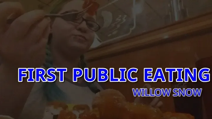 BBW First public eating Chinese buffet