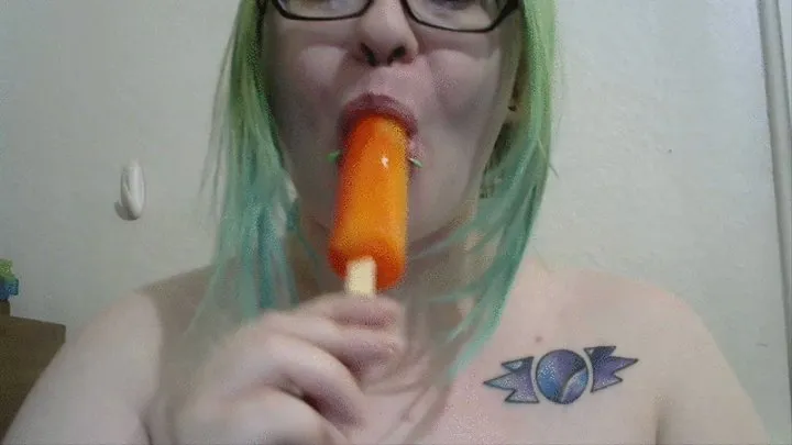 BBW oral fixation messy Popsicle fun