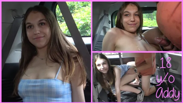 18 yo Teen Addy Tries Porn Part 1 - Minivan Audition