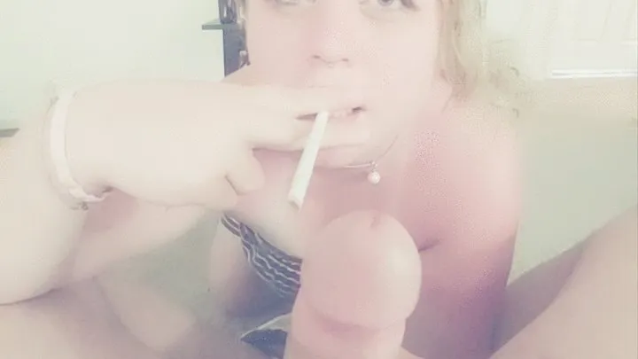 Smoking ddy after pool day