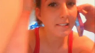 Alaina Tries Pissing Her Pants after her GF tells her to try it