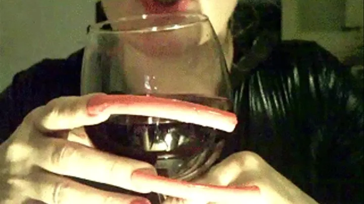 I drink red enjoy Finger Nail Fetish