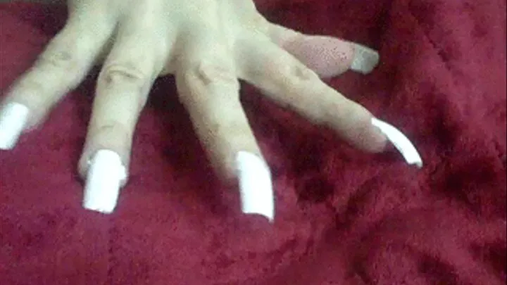 Watch this video for Finger Nail Fetish nice white nails hands playing