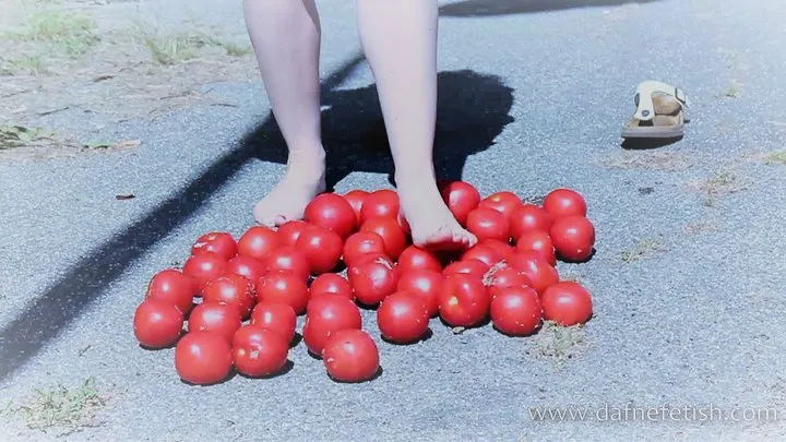 Cloe calpesta pomodori - Cloe tomato crushing