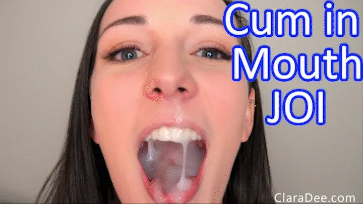 Clara Dee - Finger Sucking JOI With Huge Sloppy Facial and Cum Play