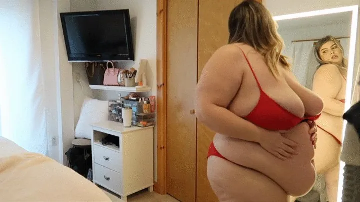 BBW CHLOE: tight panty try on!