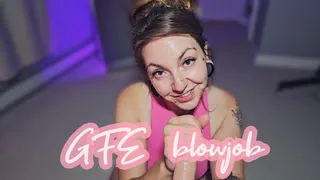 Girlfriend experience sensual blowjob