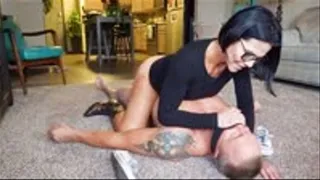 Lil human dildo gets FUCKED and humiliated (and has to lick my boots!)